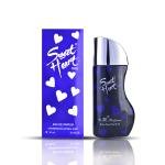 Sweet Heart Paris Blue Eau De Parfum for Women - 30ml | Long-Lasting Luxury Fragrance | Premium Heart-Print Designer Bottle