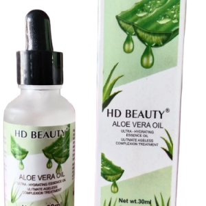 HD BEAUTY ALOE VERA OIL  ULTRA-HYDRATING  ESSENCE OIL  ULITMATE AGELESS  COMPLEXION TREATMENT