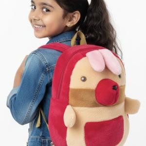Cute Plush Cartoon School Backpack for Girls | Soft Toy Style Kids Bag | Lightweight & Comfortable | Nursery, Preschool & Kindergarten