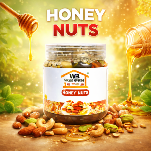 WB Honey Nuts – Premium Mixed Nuts Coated with Pure Natural Honey | Almonds, Cashews, Pistachios & More | Healthy Energy Snack | 450 g
