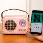 Rock Music RM-BT-636 Portable Bluetooth Speaker | Retro Design | 6 Hours Playtime | AUX, USB & TF Card Support