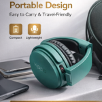 VIPPO VBH-658 Wireless Bluetooth Headset | Hi-Fi Sound | Up to 15H Playtime | Noise Reduction Mic | Foldable Over-Ear Headphones