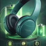VIPPO VBH-658 Wireless Bluetooth Headset | Hi-Fi Sound | Up to 15H Playtime | Noise Reduction Mic | Foldable Over-Ear Headphones