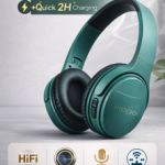 VIPPO VBH-658 Wireless Bluetooth Headset | Hi-Fi Sound | Up to 15H Playtime | Noise Reduction Mic | Foldable Over-Ear Headphones