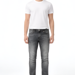 KILLER Men Slim Fit Grey Washed Stretchable Denim Jeans | Premium Casual Wear Jeans for Men