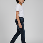 Kids Boys Slim Fit Stretchable Denim Jeans | Premium Dark Blue Casual Wear | Soft Cotton Blend | Ages 5–12 Years
