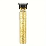 T9 Gold Dragon Hair Trimmer for Men – USB Rechargeable Professional Zero Cut Beard & Hair Clipper with 4 Guide Combs