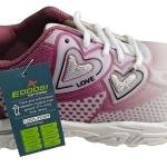 EVOK Company Kids Girls Lightweight Sports Shoe with Love Heart Style