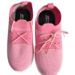Women’s Pink Lightweight Sports Shoes | Breathable Mesh | Lace-Up Running & Walking Sneakers