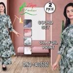 Women Printed Kurta & Palazzo Set (Ola Foil Print)