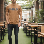 Pure cotton and fabric t-shirt