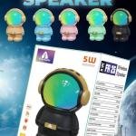 Fire Audio FR 25 Wireless Bluetooth Speaker (5W Output) | Astronaut Design | Powerful Bass | USB, TF Card & AUX Support | Portable Mini Speaker for Home & Travel